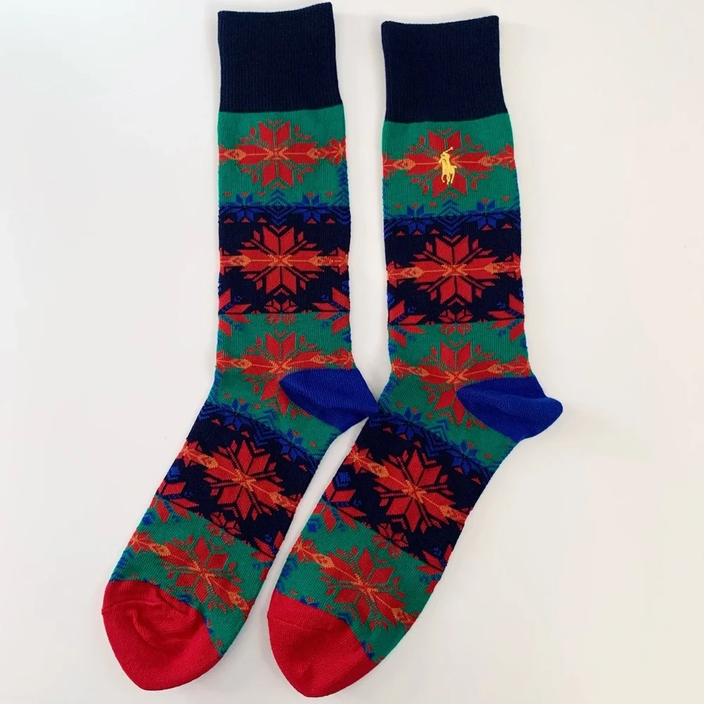 NWOT Ralph Lauren fair isle retro long socks